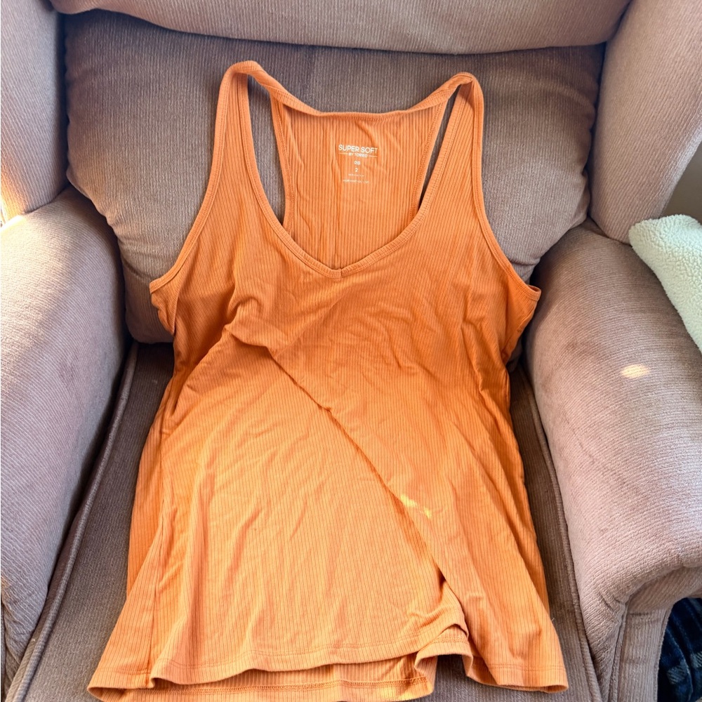 Torrid - Orange Ribbed Tank Top